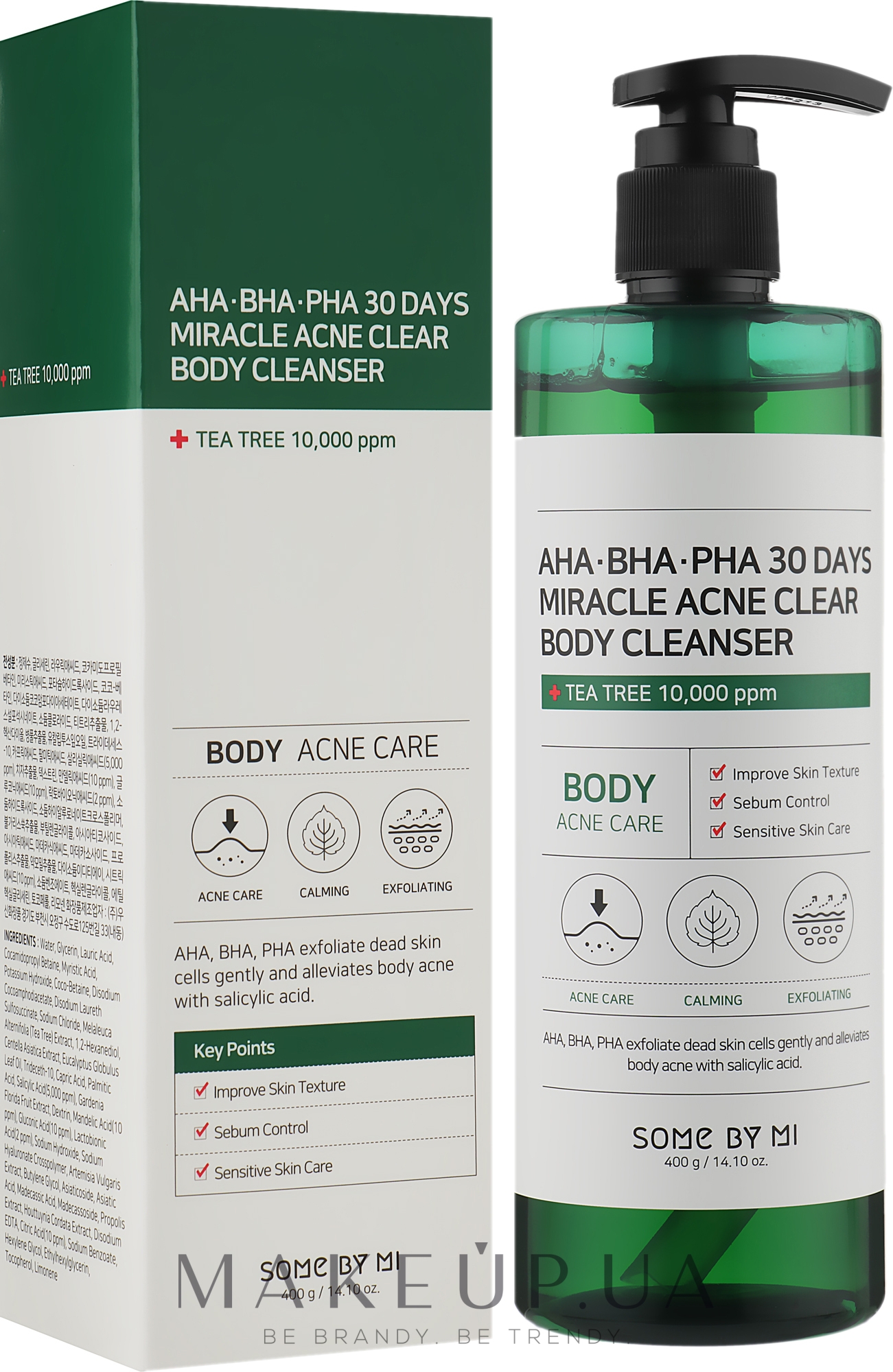 Очищающий гель для проблемной кожи тела - Some By Mi AHA-BHA-PHA 30 Days Miracle Acne Clear Body Cleanser — фото 400g
