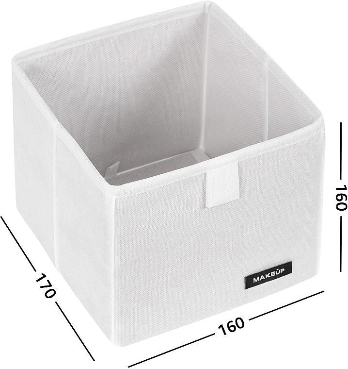 Органайзер для хранения мелочей XS, белый 17х16х16 см "Home" - MAKEUP Drawer Underwear Cosmetic Organizer White — фото N2