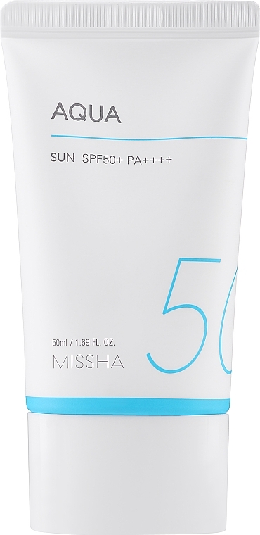 УЦЕНКА Солнцезащитный крем SPF50+/PA+++ - Missha All Around Safe Block Aqua Sun Gel * — фото N1