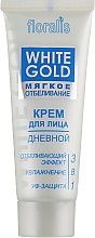 Парфумерія, косметика Крем для обличчя денний 3 в 1 "М'яке відбілювання" - Floralis White Gold Day Face Cream