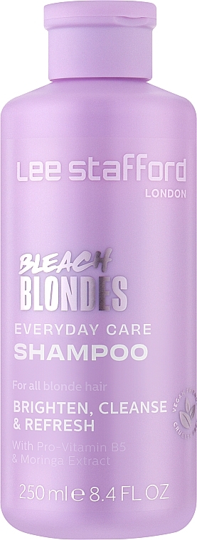 Щоденний шампунь для освітленого волосся - Lee Stafford Bleach Blondes Everyday Care Shampoo — фото N1