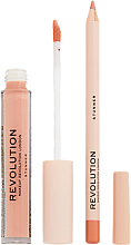 Набор для макияжа губ - Makeup Revolution Lip Contour Kit Stunner (lip/gloss/3ml + lip/pencil/1g) — фото N3