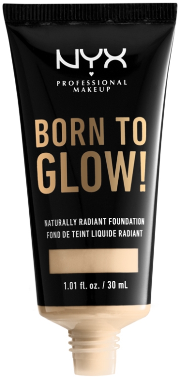 Сияющая тональная основа для лица - NYX Professional Makeup Born To Glow Naturally Radiant Foundation — фото N2