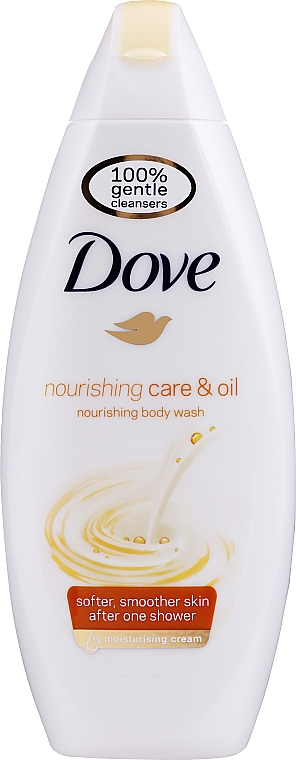 Крем-гель для душа "Питательный уход с маслами" - Dove Nourishing Care And Oil Body Wash — фото N1