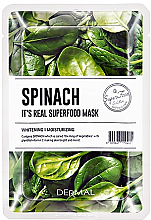 Парфумерія, косметика Маска для обличчя з екстрактом шпинату - Dermal It'S Real Superfood Mask Spinach