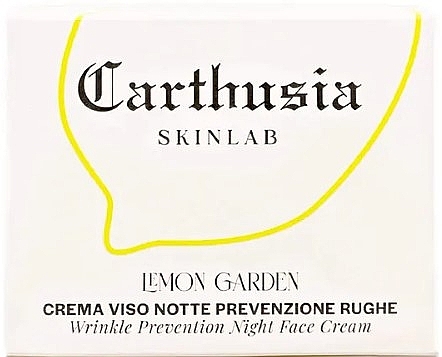 Ночной крем для лица против морщин - Carthusia Skinlab Lemon Garden Wrinkle Prevention Night Face Cream — фото N2