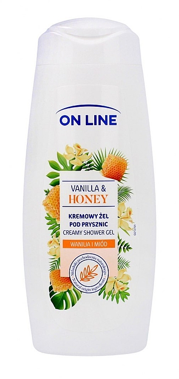 Гель для душа "Ваниль и мед" - On Line Vanilla&Honey Creamy Shower Gel — фото N1