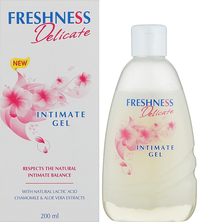 Гель для інтимної гігієни з кришкою фліп-топ - Freshness Delicate Intimate Gel — фото N2