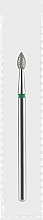 Духи, Парфюмерия, косметика Фреза алмазная зеленая "Оливка острая", диаметр 2,3 мм, длина 5 мм - Divia DF007-23-G