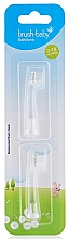 Парфумерія, косметика Насадки до електричної зубної щітки "BabySonic", 0-18 міс. - Brush-Baby Replacement Brush Heads