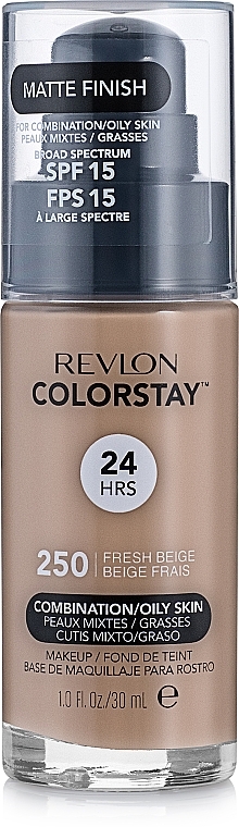 Тональный крем - Revlon ColorStay Longwear Mekeup Vitamin E Combination/Oily Skin SPF 15 — фото N3