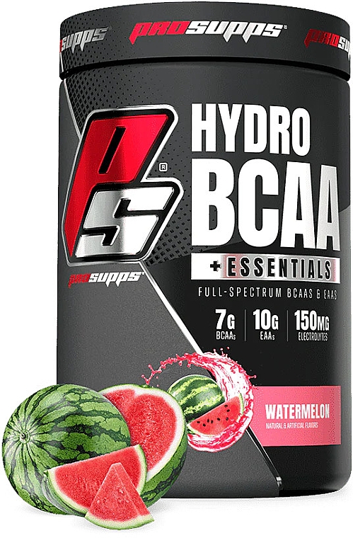 Передтренувальний комплекс - Pro Supps Hydro BCAA + Essentials Watermelon — фото N1
