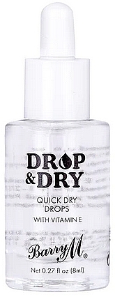 Капли для быстрой сушки ногтей - Barry M Drop & Dry Quick Dry Nail Drops — фото N1