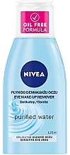 Парфумерія, косметика Очищувальна вода для чутливої шкіри навколо очей - NIVEA Gentle Eye Make-up Remover Purified Water