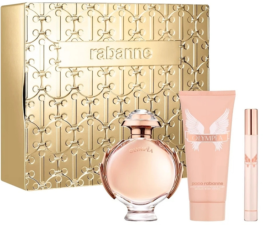 Paco Rabanne Olympea - Набір (edp/80ml + b/lot/100ml + edp/10ml) — фото N1