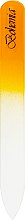 Парфумерія, косметика Пилка кришталева у чохлі зі шкіри 99-1052, жовта, 105 мм - SPL