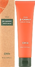 Зміцнювальний крем на основі органічної моркви - Ottie Vegan Beta-Carrot Shield Cream — фото N2