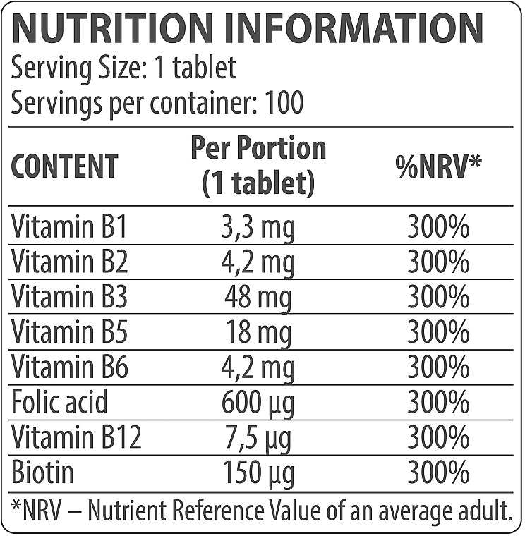 Комплекс витаминов группы В - DY Nutrition Vitamin B Complex — фото N2