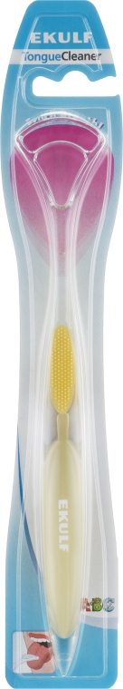 Очисник язика, жовтий - Ekulf — фото N1