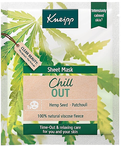 Успокаивающая тканевая маска для лица - Kneipp Chill Out Sheet Mask — фото N1