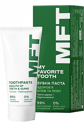 Зубная паста “Чайное дерево” - MFT Tea Tree + Hydroxyapatite Toothpaste  — фото N1