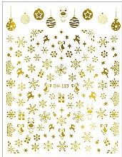 Духи, Парфюмерия, косметика Наклейки для ногтей самоклеящиеся «Gold» - Deni Carte