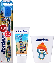 Духи, Парфюмерия, косметика Набор "Альпака" - Jordan Junior (toothpaste/50ml + toothbrush/1pc + cup)