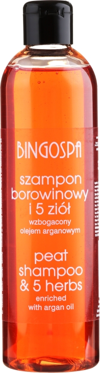 Грязьовий шампунь з 5 травами - BingoSpa Mud And Herbs 5 Shampoo — фото N1