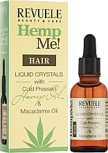 Жидкие кристаллы для волос с маслом семян конопли - Revuele Hemp Me! Hair Liquid Crystals — фото N2