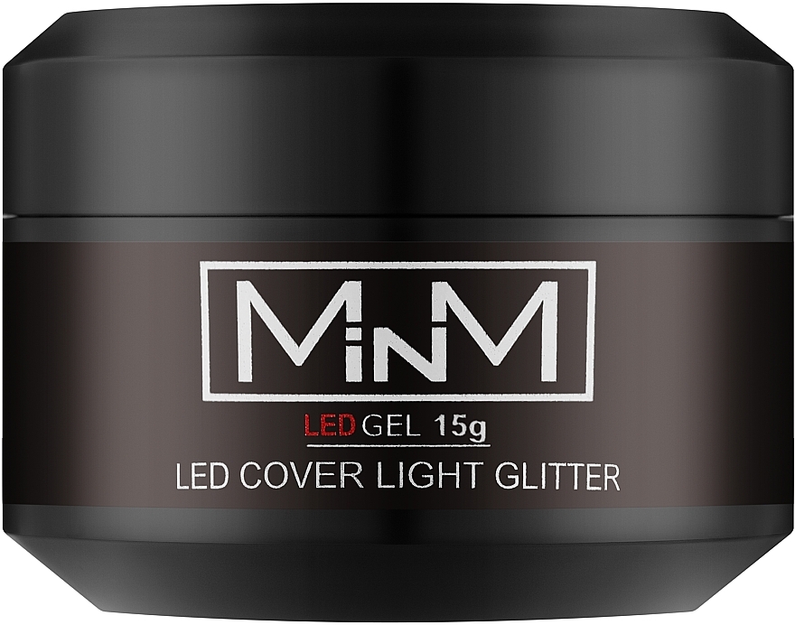 Гель камуфлирующий LED - M-in-M Gel LED Cover Light Glitter — фото N2