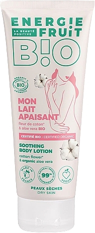Молочко для тела с хлопком и алоэ вера - Energie Fruit Moisturising Body Milk Coton & Aloe Vera — фото N1