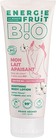 Молочко для тіла з бавовною та алое вера - Energie Fruit Moisturising Body Milk Coton & Aloe Vera — фото N1