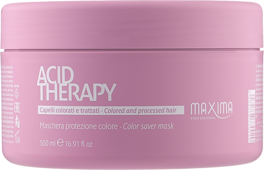 Маска для защиты цвета окрашенных волос с кислотным PH - Maxima Acid Therapy — фото N3