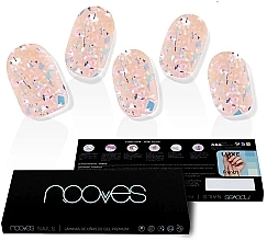 Набір гелевих наліпок для нігтів - Nooves Premium Luxe Peach Galettes Metallic — фото N1