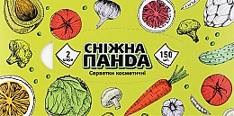 Духи, Парфюмерия, косметика УЦЕНКА! Салфетки косметические, 150 шт. - Снежная панда*