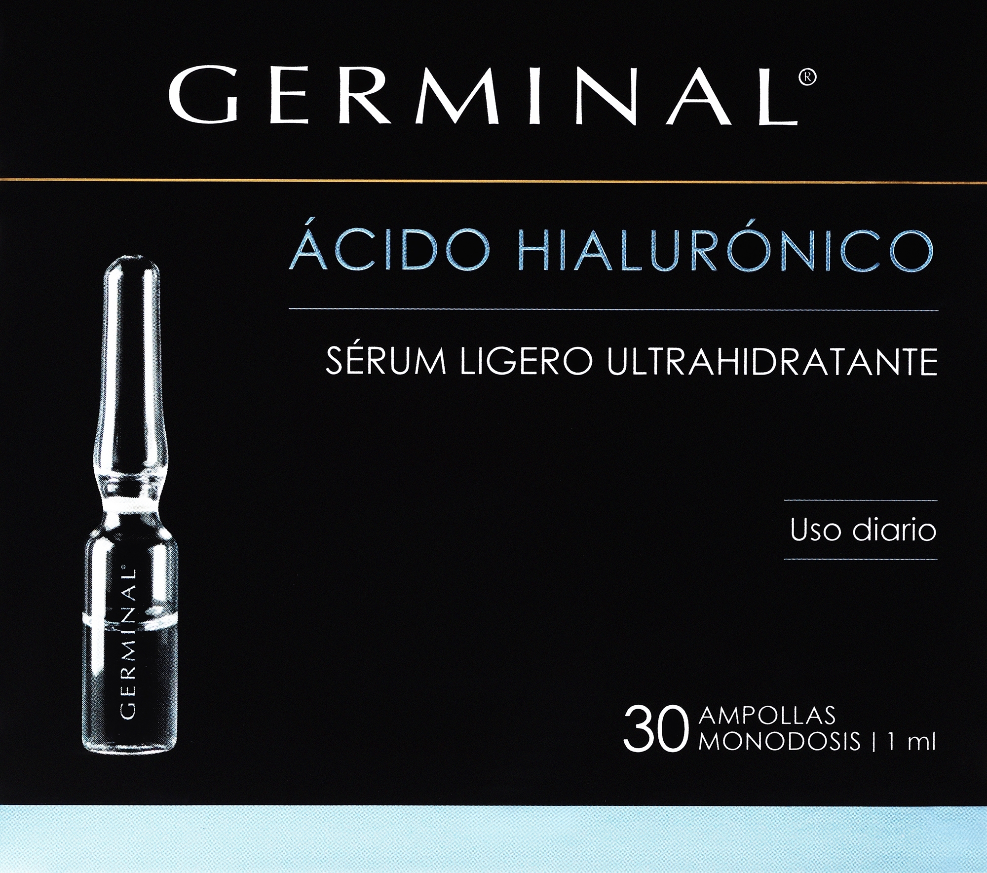 Ампулы для лица глубокого действия с гиалуроновой кислотой - Germinal Deep Action Hyaluronic Acid Ampoules — фото 30x1ml