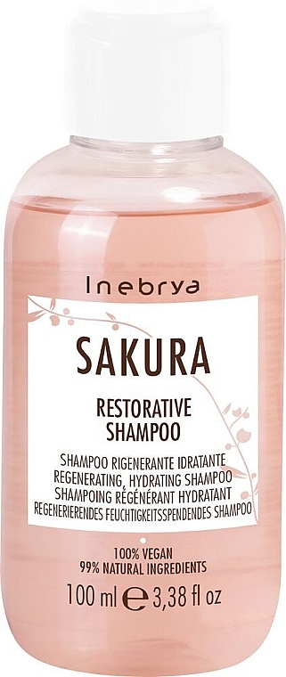 Восстанавливающий шампунь - Inebrya Sakura Restorative Shampoo — фото N4