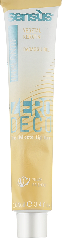 Делікатний освітлювальний крем для волосся - Sensus Inblonde Zero Deco Delicate Lightening Cream — фото N1