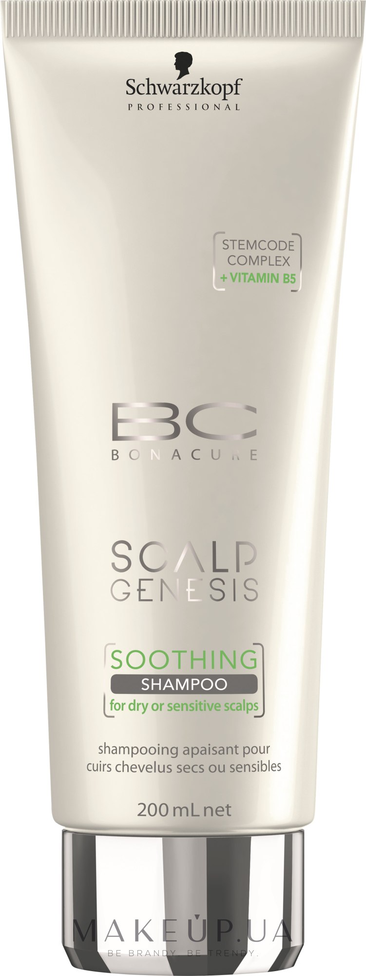 Заспокійливий шампунь для чутливої шкіри  - Schwarzkopf BC Scalp Genesis Soothing Shampoo — фото 200ml