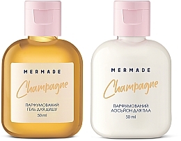 Mermade Champagne - Парфумований набір для догляду за тілом (sh/gel/50ml + b/lot/50ml) — фото N1