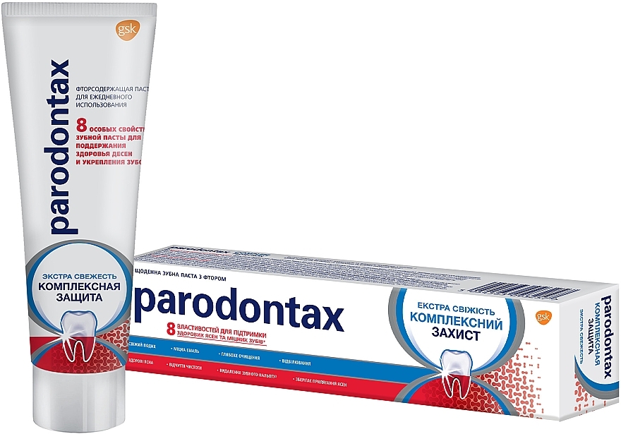 УЦЕНКА Зубная паста "Комплексная защита. Экстрасвежесть" - Parodontax Complete Protection Extra Fresh * — фото N6