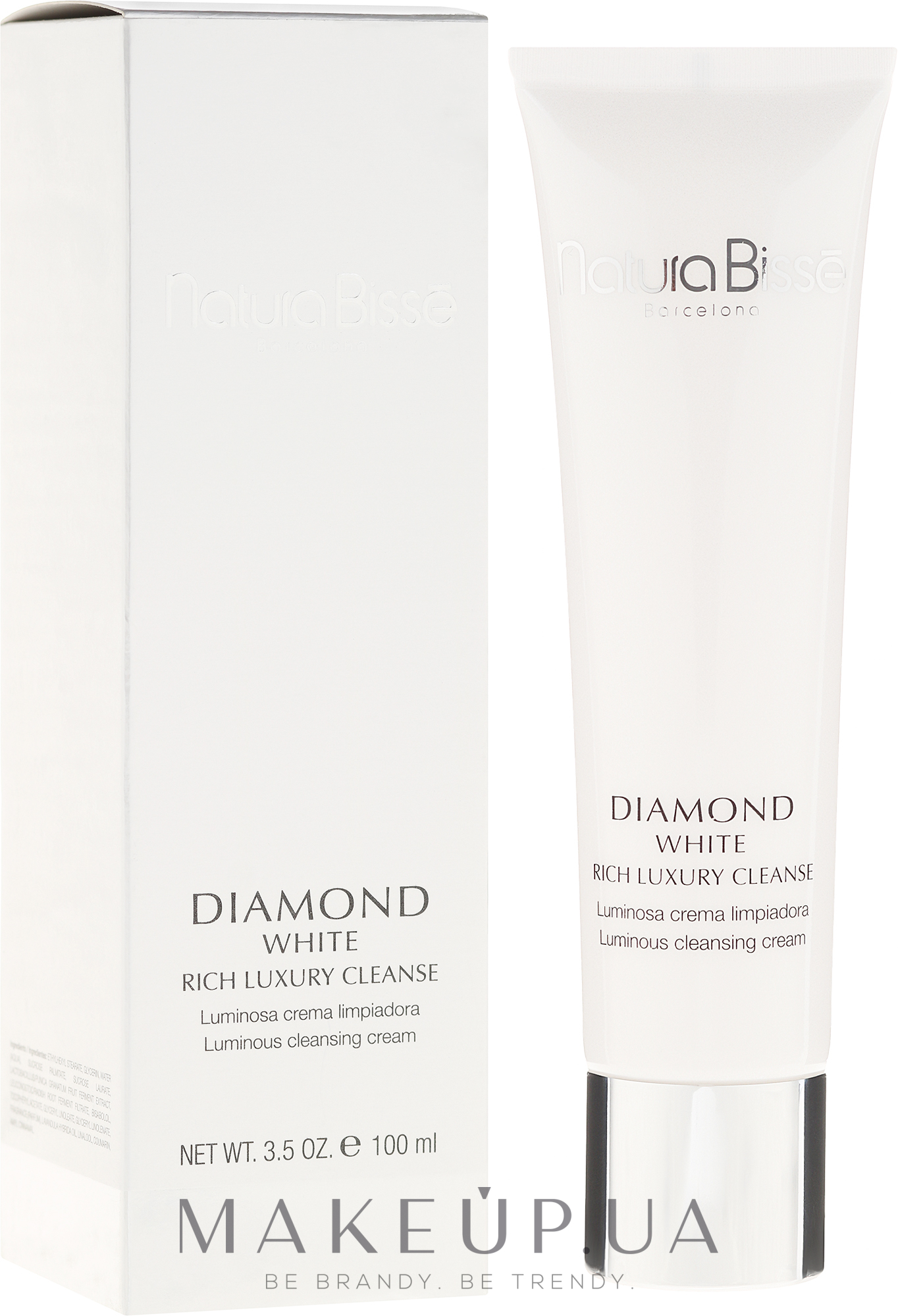 Очищающий крем для роскошного блеска - Natura Bisse Diamond White Rich Luxury Cleanser — фото 100ml