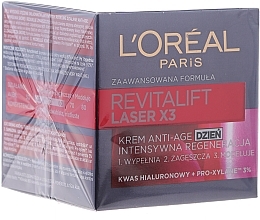 Дневной крем - L'Oreal Paris Revitalift Laser Х3 Anti-Age Day Cream — фото N4