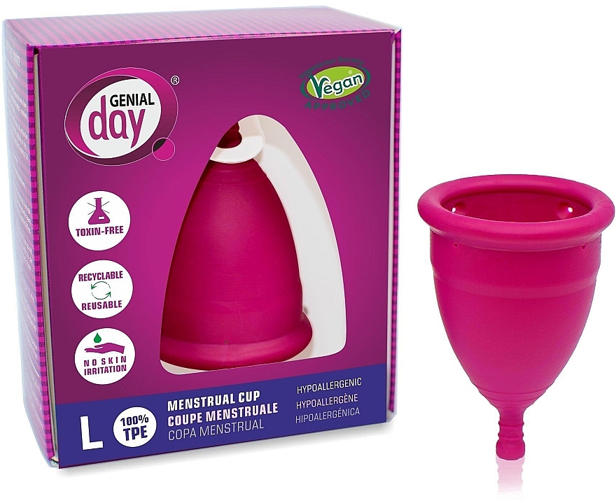Менструальна чаша, розмір L - Gentle Day Menstrual Cup — фото N1