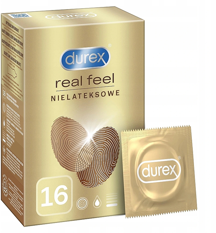 Презервативи "Природні відчуття", 16 шт. - Durex Real Feel Condoms — фото N1