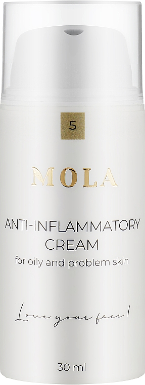 Крем для проблемної й жирної шкіри з протизапальним ефектом - Mola Anti-Inflammatory Cream — фото N1