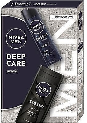 Набір - NIVEA Men Deep Care (deo/150 ml + sh/gel/250 ml) — фото N1