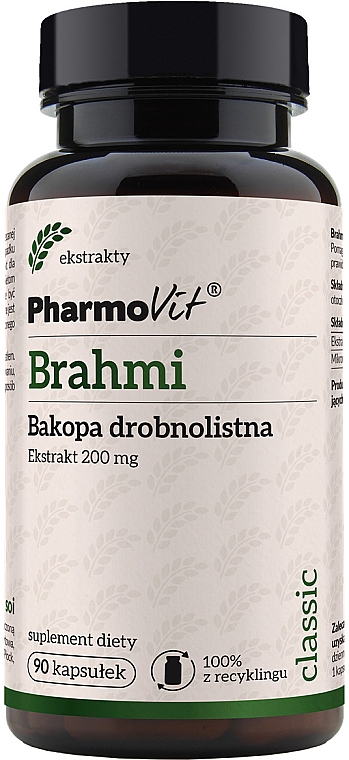 Дієтична добавка "Брахмі" - Pharmovit Classic — фото N1