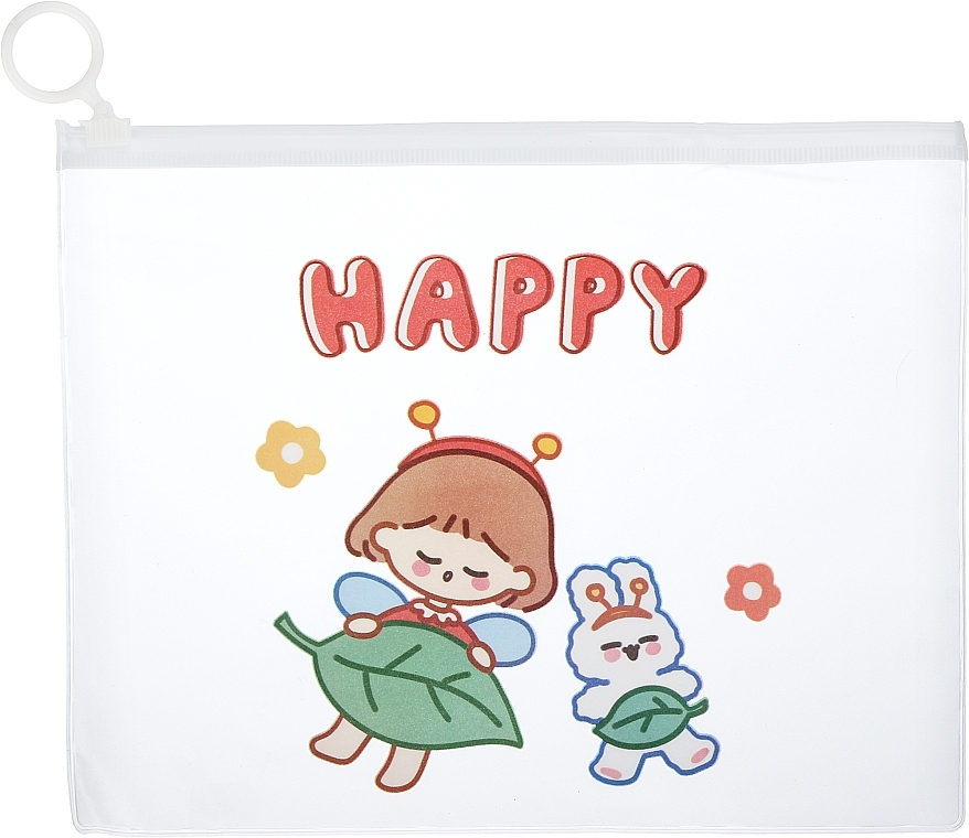Косметичка CS1141 прозрачная, детская "Happy" - Cosmo Shop — фото N1