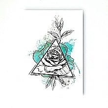 УЦІНКА Тимчасові тату "Троянда у трикутнику кольорова" - Ne Tattoo * — фото N3